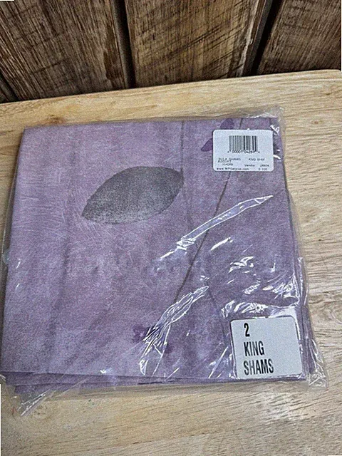 2 Piece King Shams With Purple Unbranded