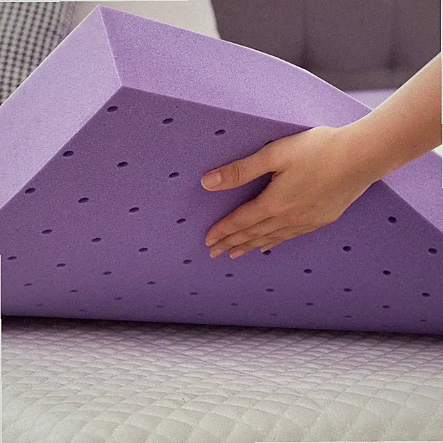3" Lavender Memory Foam Mattress Topper - Queen Size Comfort Pad