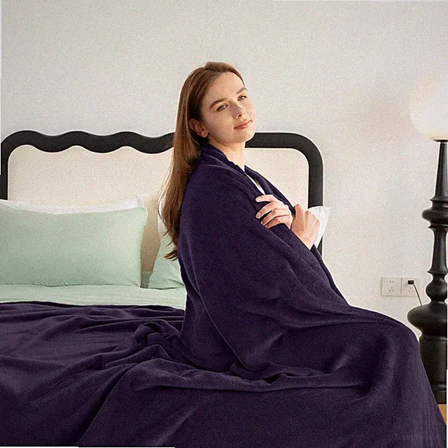 All Seasons Fleece Blanket Plush Throw Reversible 300GSM Microfiber Bed Couch