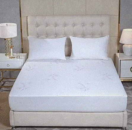 BIBB HOME LAVENDER INFUSED SCENTED HYPOALLERGENIC MATTRESS PAD QUEEN - WHITE