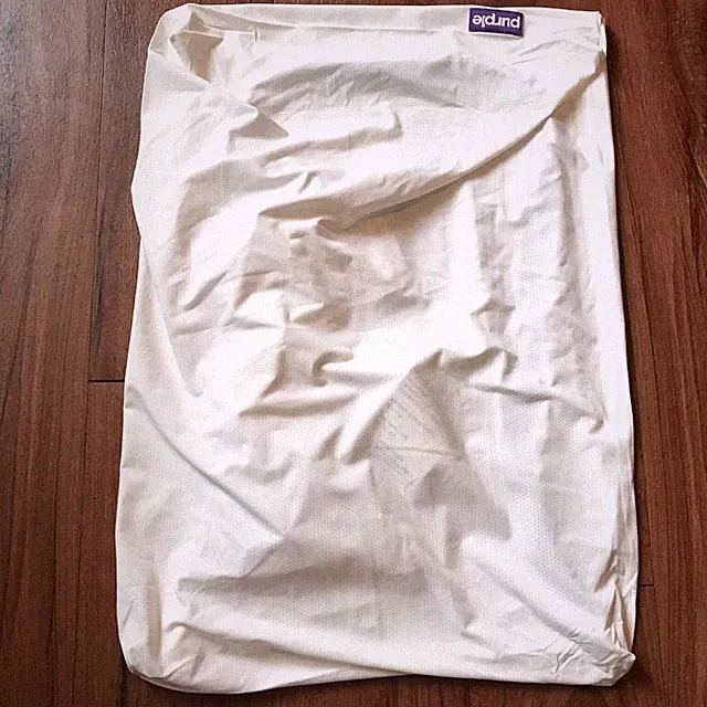 Purple Mattress Brand Pillow Cover STANDARD QUEEN White Zip Luxury Protector