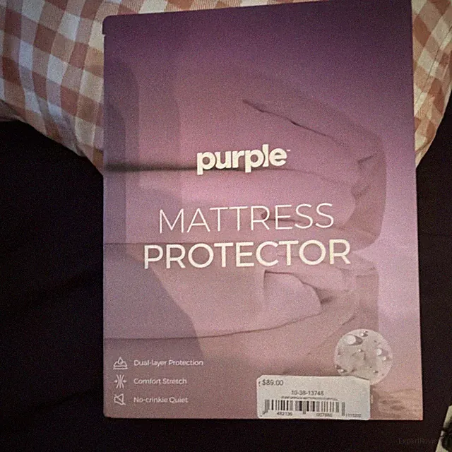 Purple Queen Mattress Protector Comfort Stretch Quiet Dual-Layer OEKO-TEX