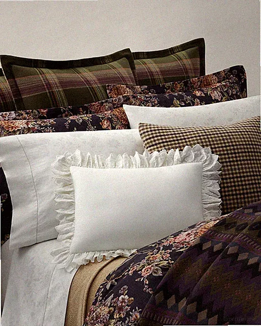 Ralph Lauren Elyse Full/Queen Duvet Cover English Cottage Floral Eggplant Purple